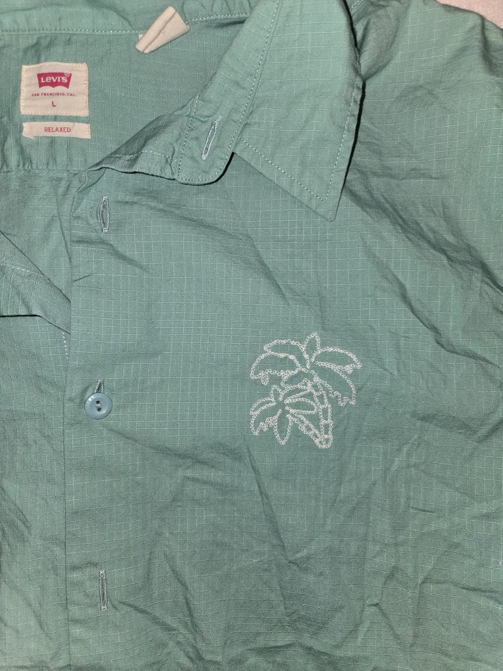 Levi's Men's Short Sleeve Button-Up Shirt - Teal